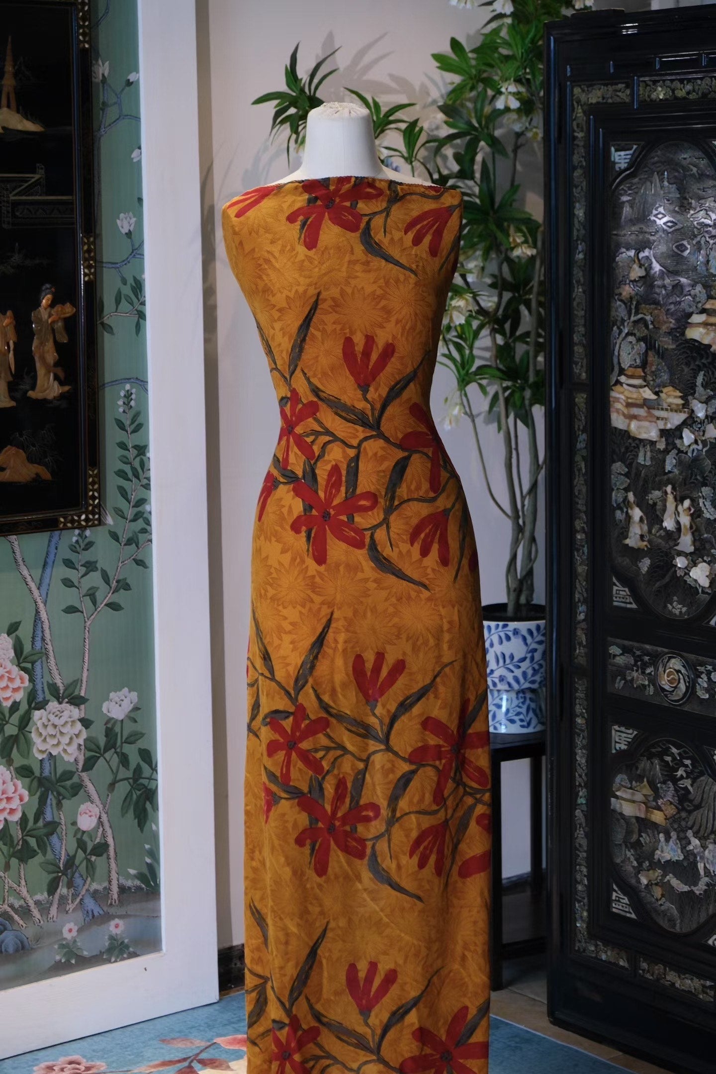 布料名 - 秋月丹霞 / Fabric Name - Amber Blaze