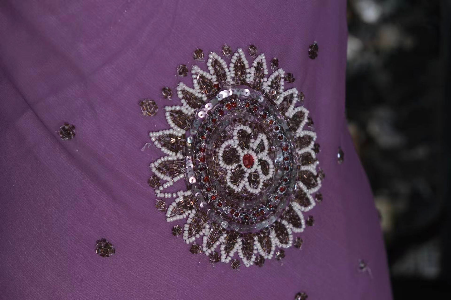 高定成衣 - 1930年代复古风华:老好莱坞系列紫色真丝手工钉珠斜裁晚礼服 | Luxury Ready-to-Wear (RTW) - 1930s sequined beaded vintage style Inspired Purple Silk bias cut old Hollywood goodness Gown