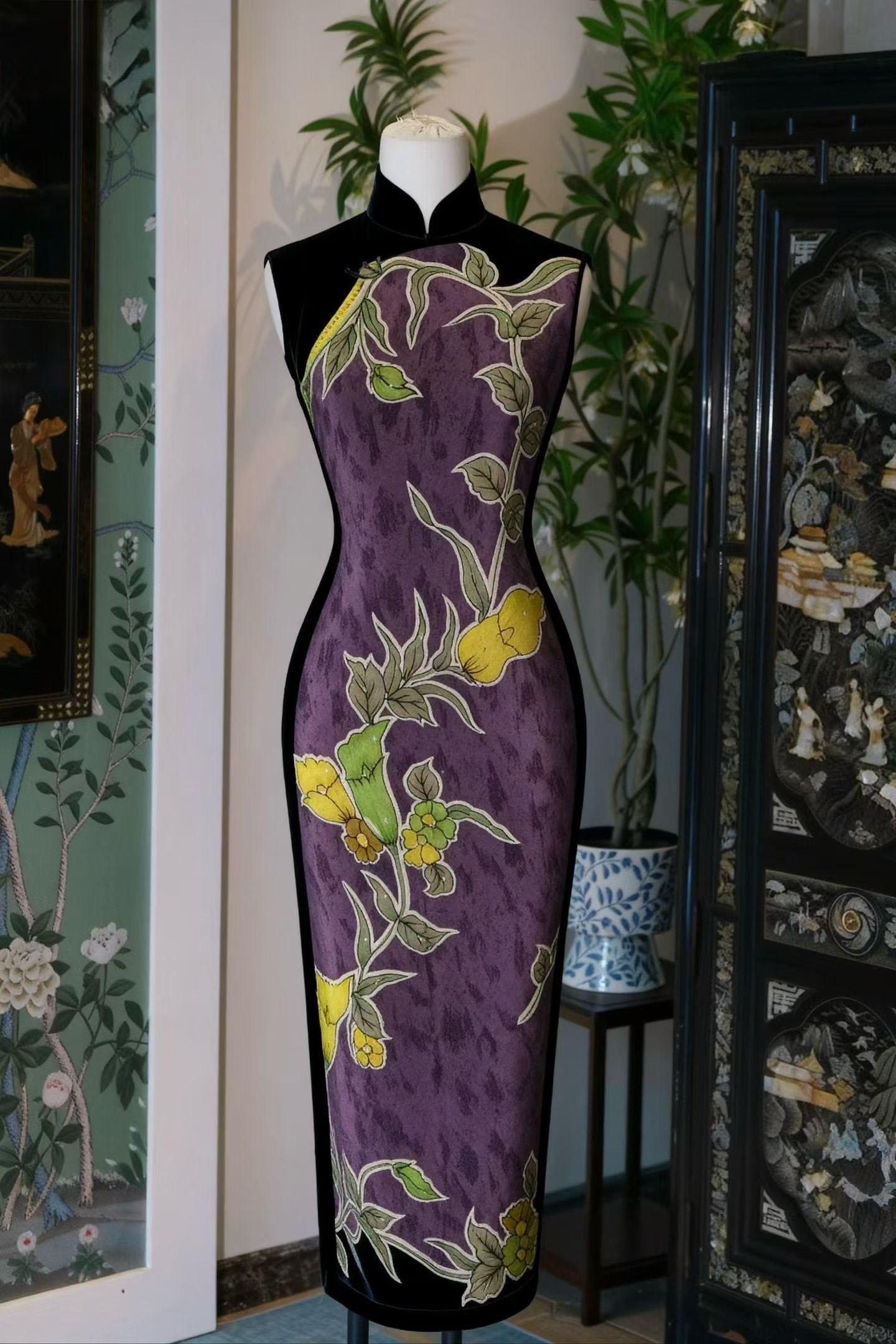 布料名 - 藤花暗香 / Fabric Name - Vine Blossom Muse