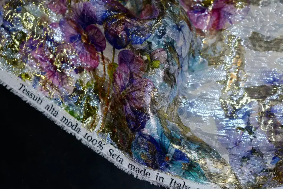 繁花似锦 · 意大利织金真丝| Blooming Splendor - Italian Lurex Jacquard Silk