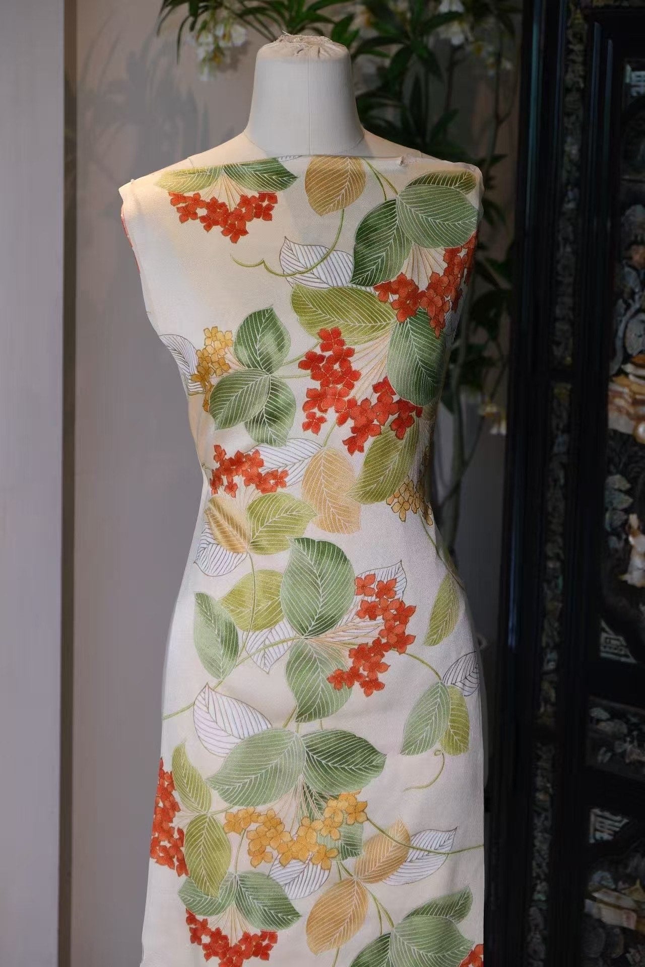 布料名 - 和风·绣球初雨 / Fabric Name - Rain-Kissed Hydrangea