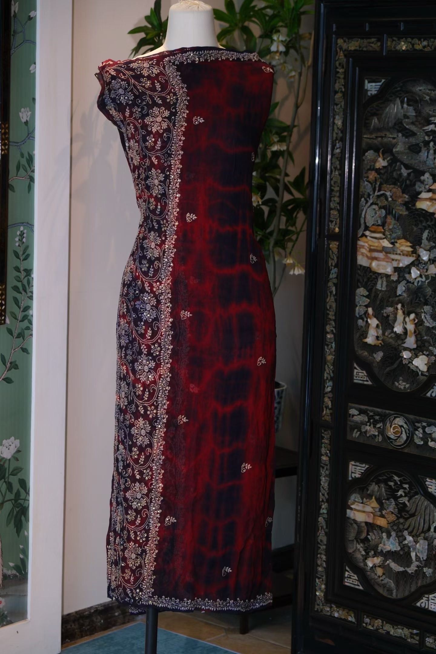 布料名 - 暗夜星辰纱 / Fabric Name - Midnight Starlight Voile