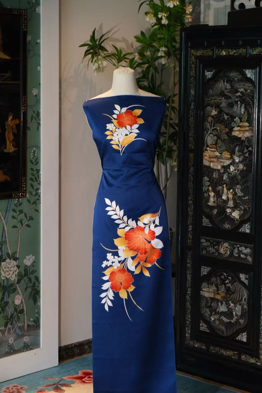 布料名 - 瀚海流金 / Fabric Name - Oceanic Blaze