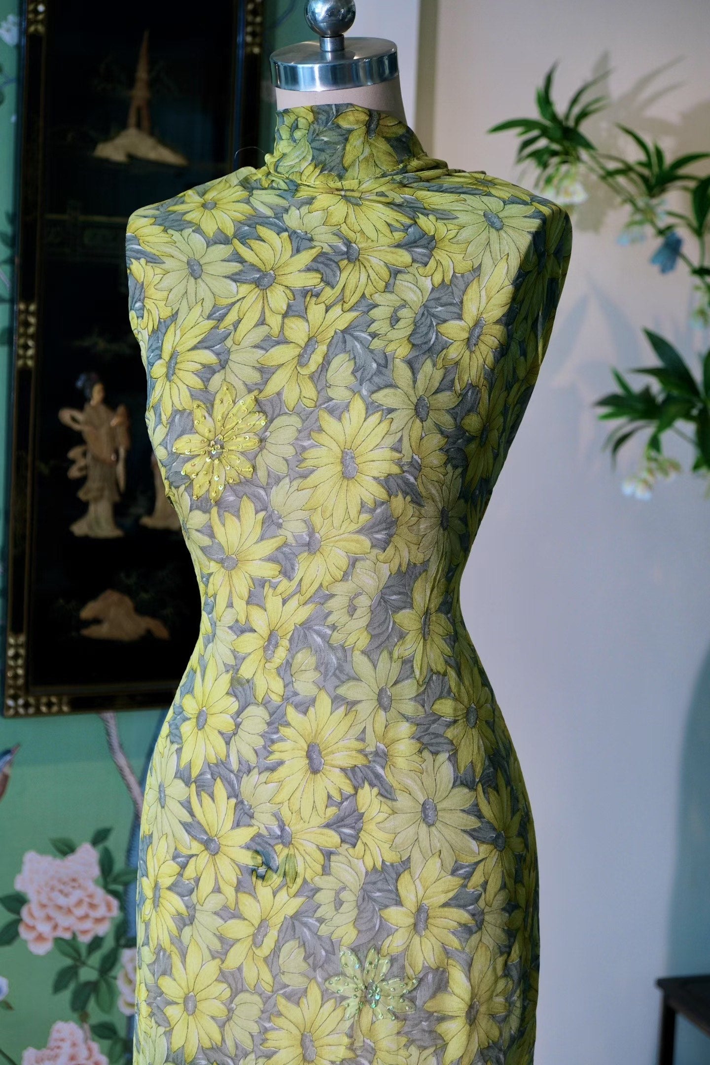 布料名 - 日光雏菊 / Fabric Name - Sunbeam Daisy Mesh