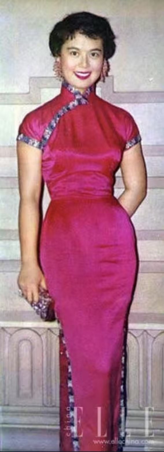 60年代 - 《玫瑰缎影：珠绣海棠醉流年》| 1960s -  "The Rosy Satin Dream: Beaded Begonia Cheongsam"