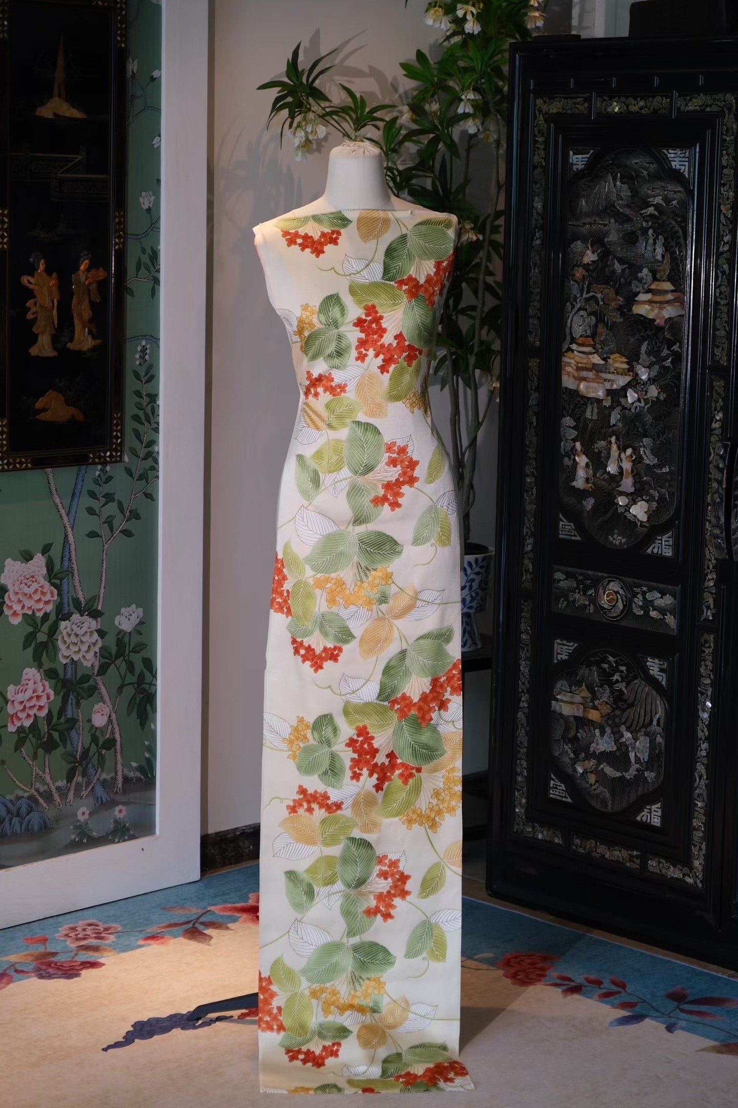 布料名 - 和风·绣球初雨 / Fabric Name - Rain-Kissed Hydrangea