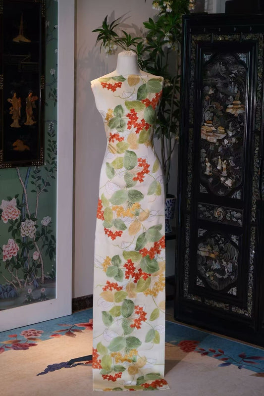 布料名 - 丹枫迎秋 / Fabric Name - Autumn Berry Cascade