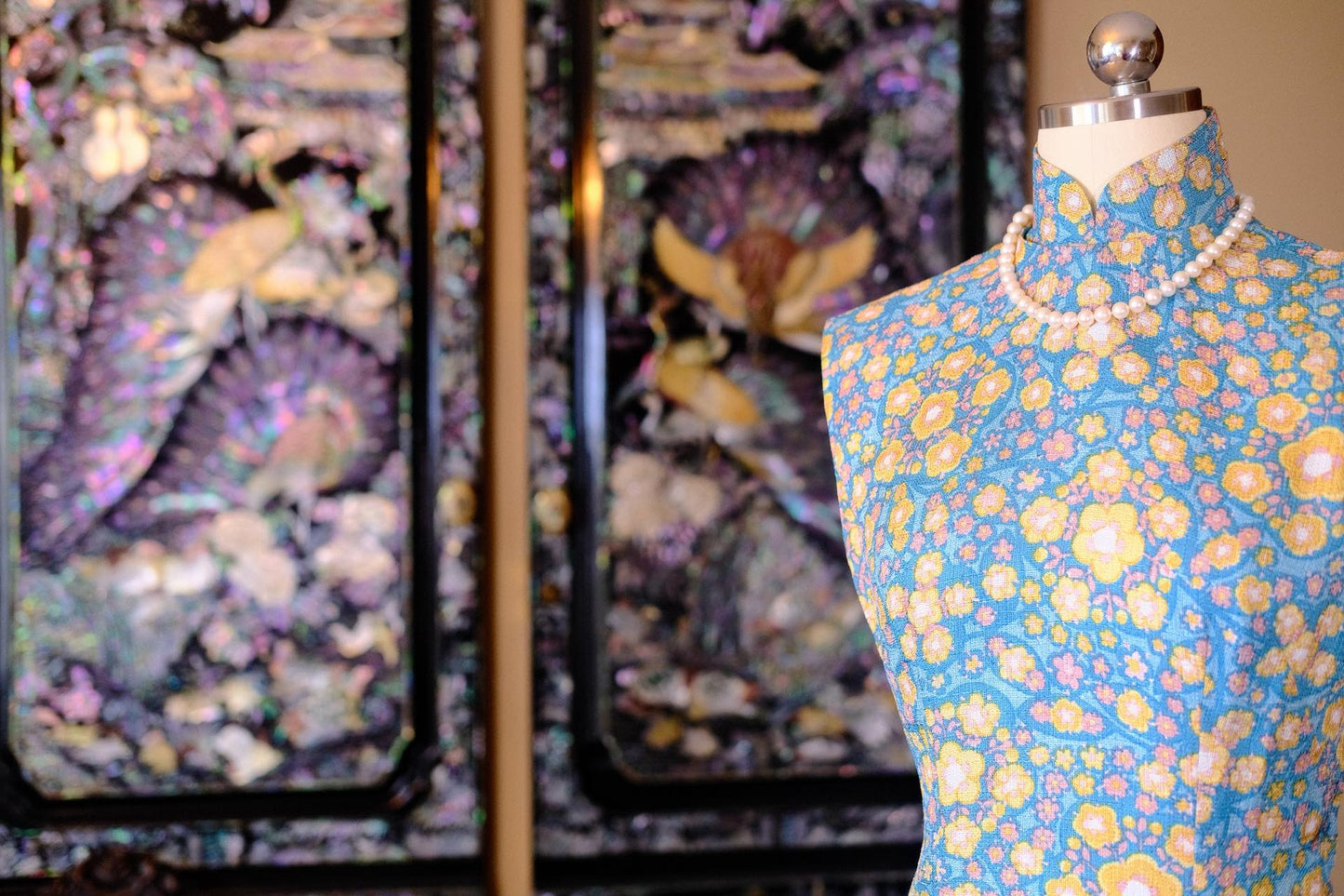60年代 - 繁花与童真：针织麻上的意式花园 | 1960s - Blossoms and Innocence: An Italian Garden Rendered on Knit Linen