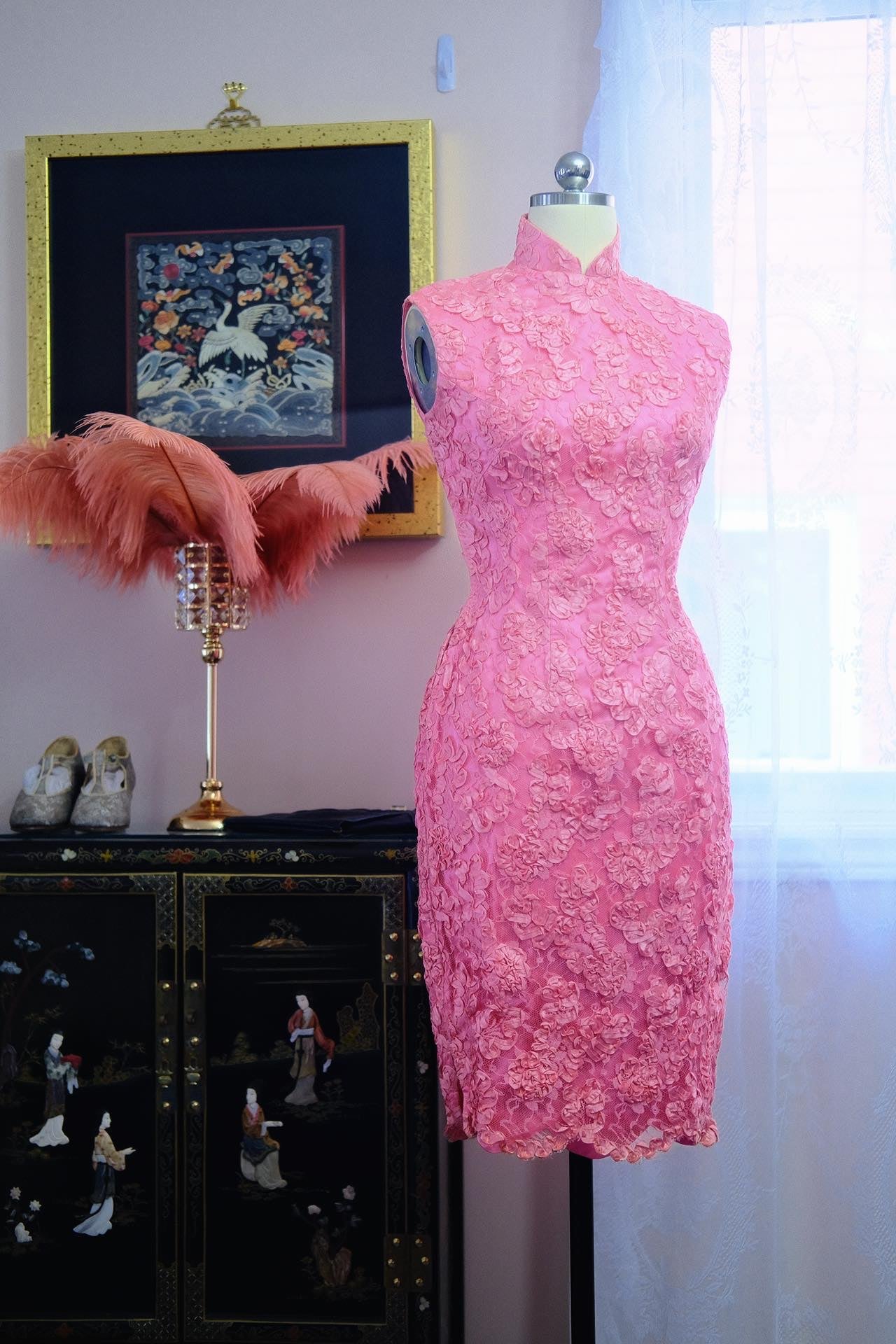 60年代 - 六十年代香港产法蕾香韵旗袍 | 1960s - 1960s Hong Kong "French Lace Fragrance" Antique Qipao