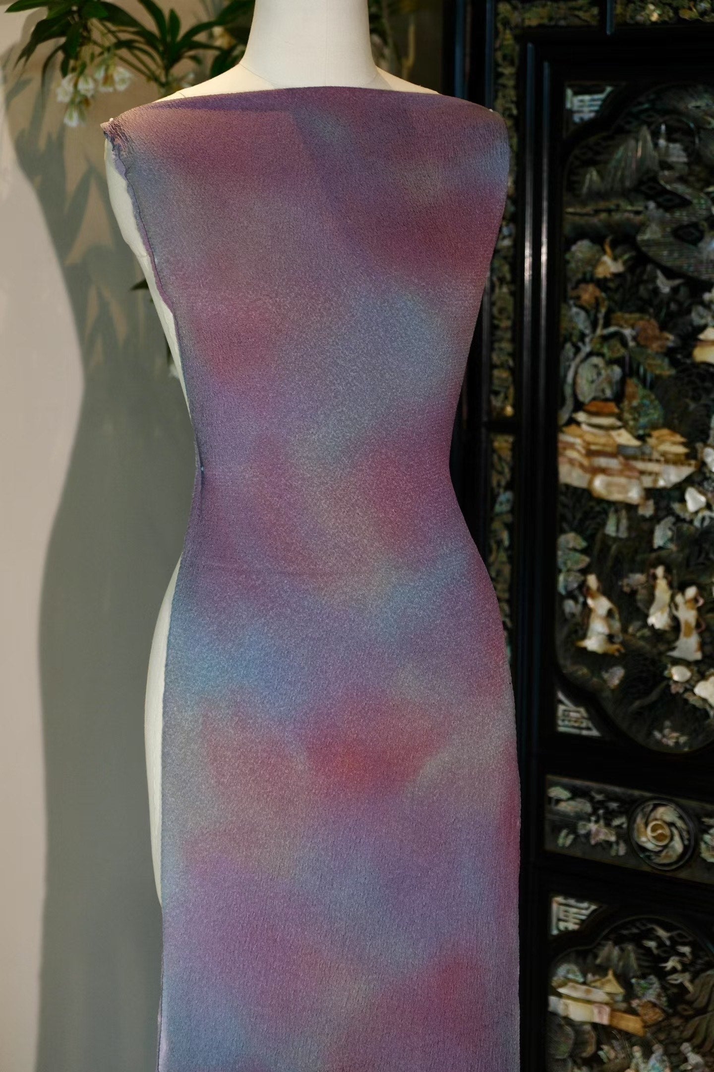 布料名 - 清明古韵 · 摩登月影 · 天外流光 / Fabric Name - Emerald Scroll · Shanghai Moonlight Shibori · Ethereal Aura