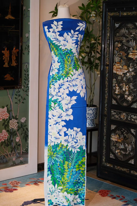 布料名 - 海岛清欢 / Fabric Name - Azure Oasis Bloom