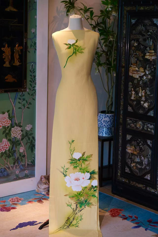 布料名 - 浅黄玉兰 / Fabric Name - Pale Magnolia Whisper