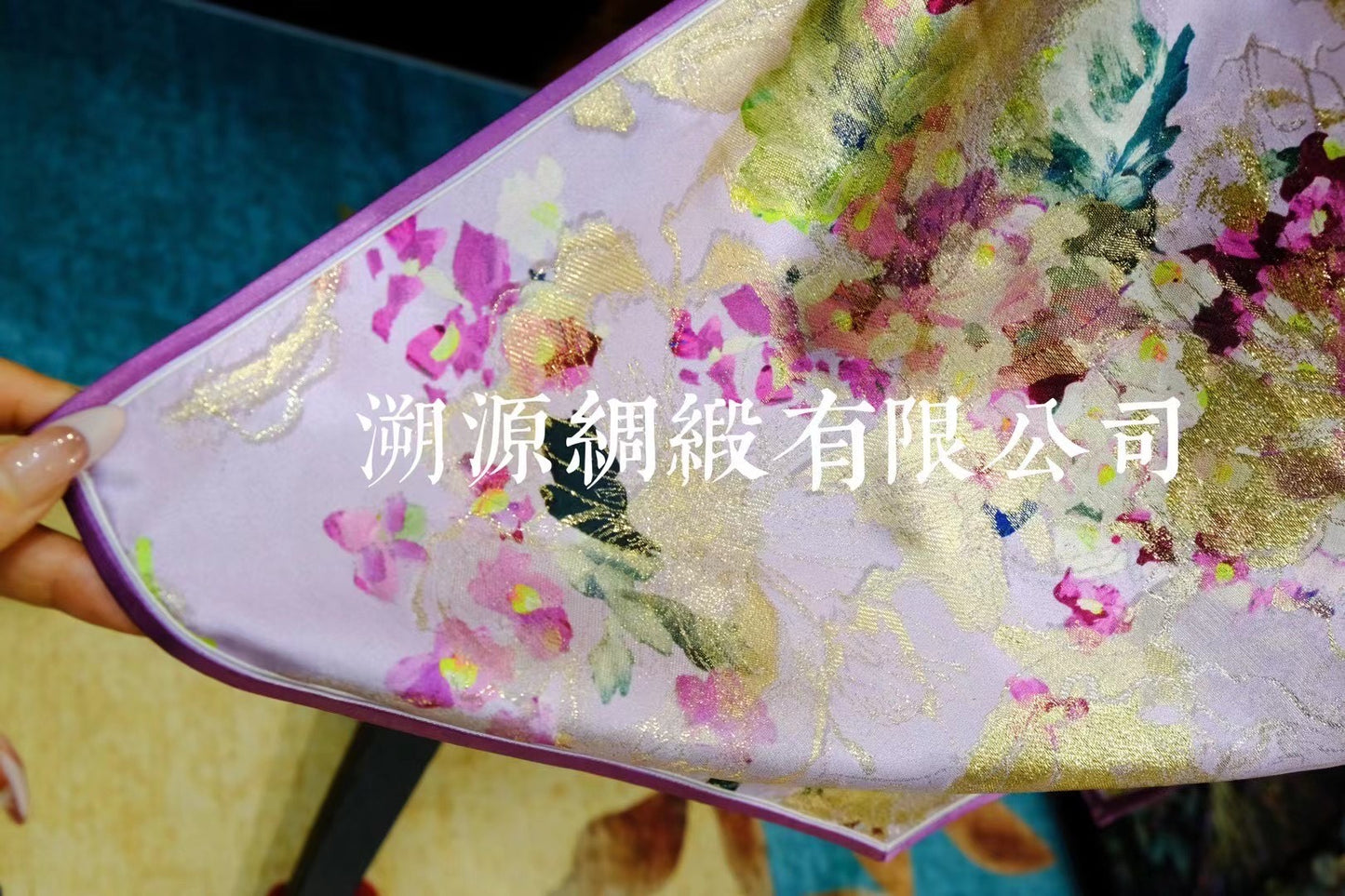 客定结缘 - 意大利Ruffo Coli · 莫奈花影织金真丝旗袍 | Customized Design - Italian Ruffo Coli · Monet Floral Shadow Woven Gold Silk Qipao