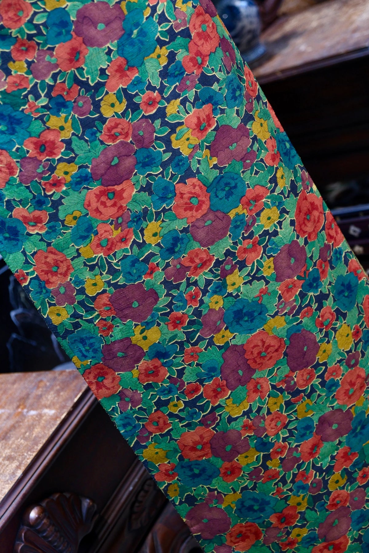 繁花繁盛 · 满地繁花真丝面料 | Blooming Blossoms - Floral Tapestry Silk Fabric