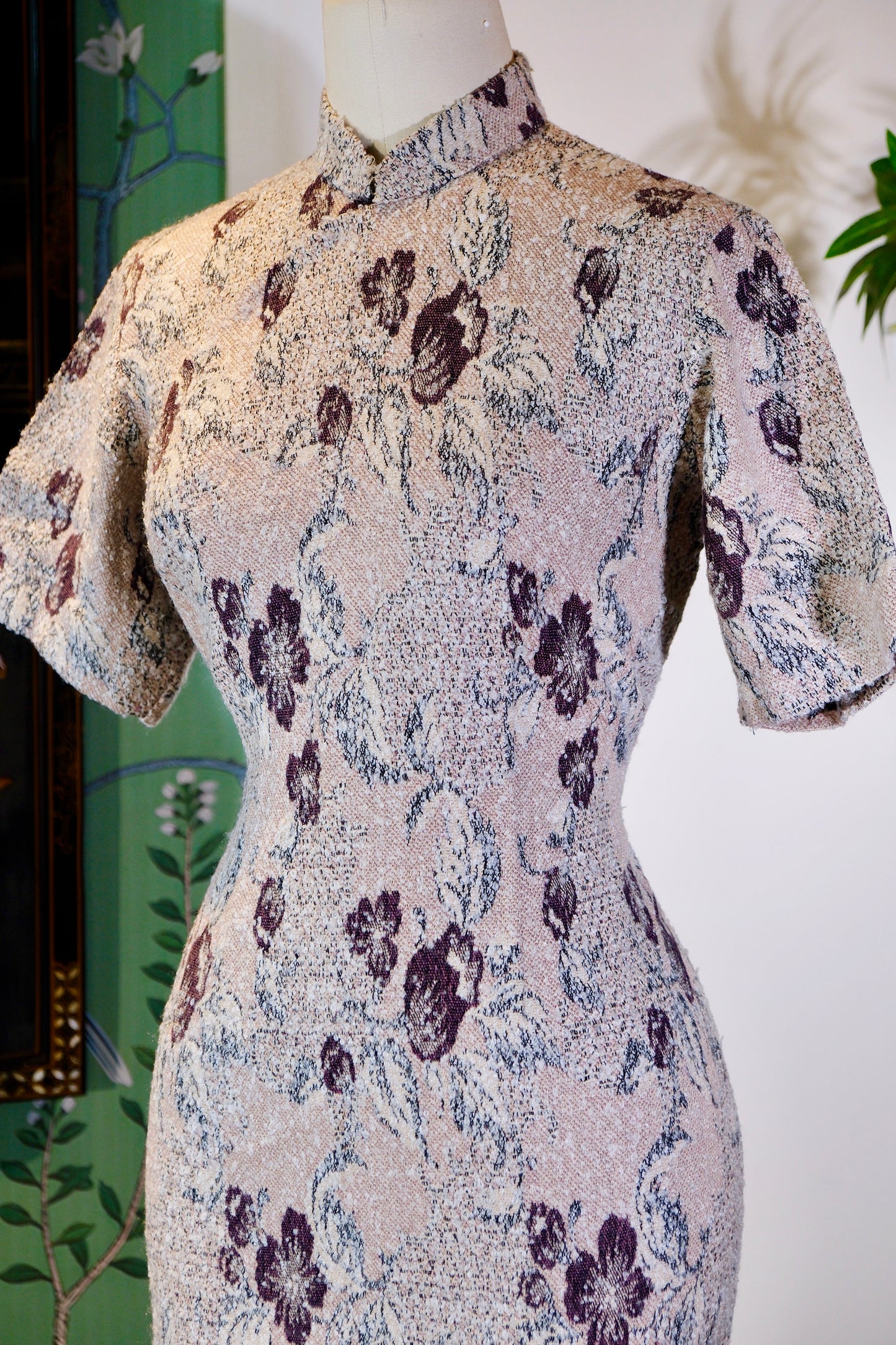 60年代 - 香江旧梦：六十年代意式粗花呢旗袍 | 1960s - Old Dreams of Hong Kong: A 1960s Italian Tweed Qipao