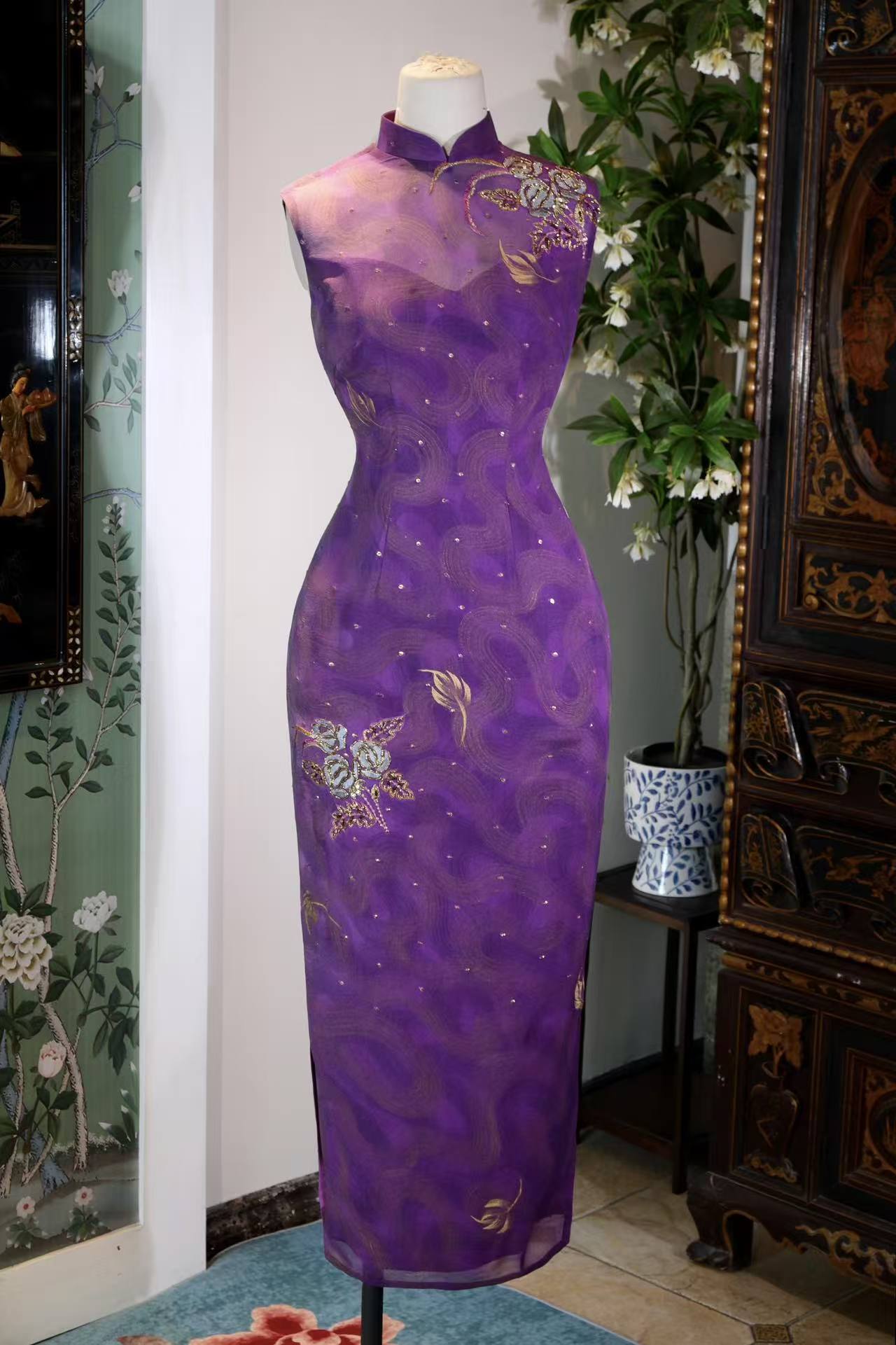 客定结缘 - 紫霞流光，绣里藏诗 | Customized Design - Purple Glow and Flowing Light: A Poem Hidden in Embroidery