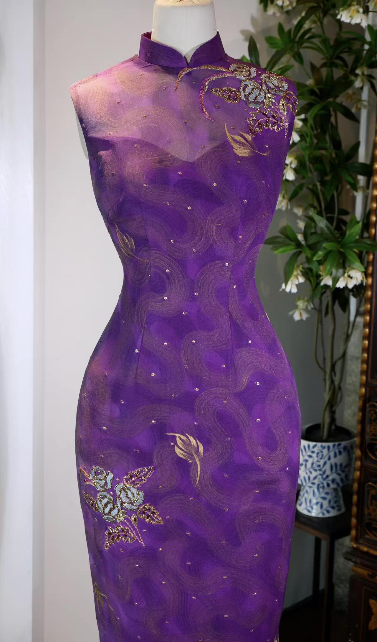 客定结缘 - 紫霞流光，绣里藏诗 | Customized Design - Purple Glow and Flowing Light: A Poem Hidden in Embroidery