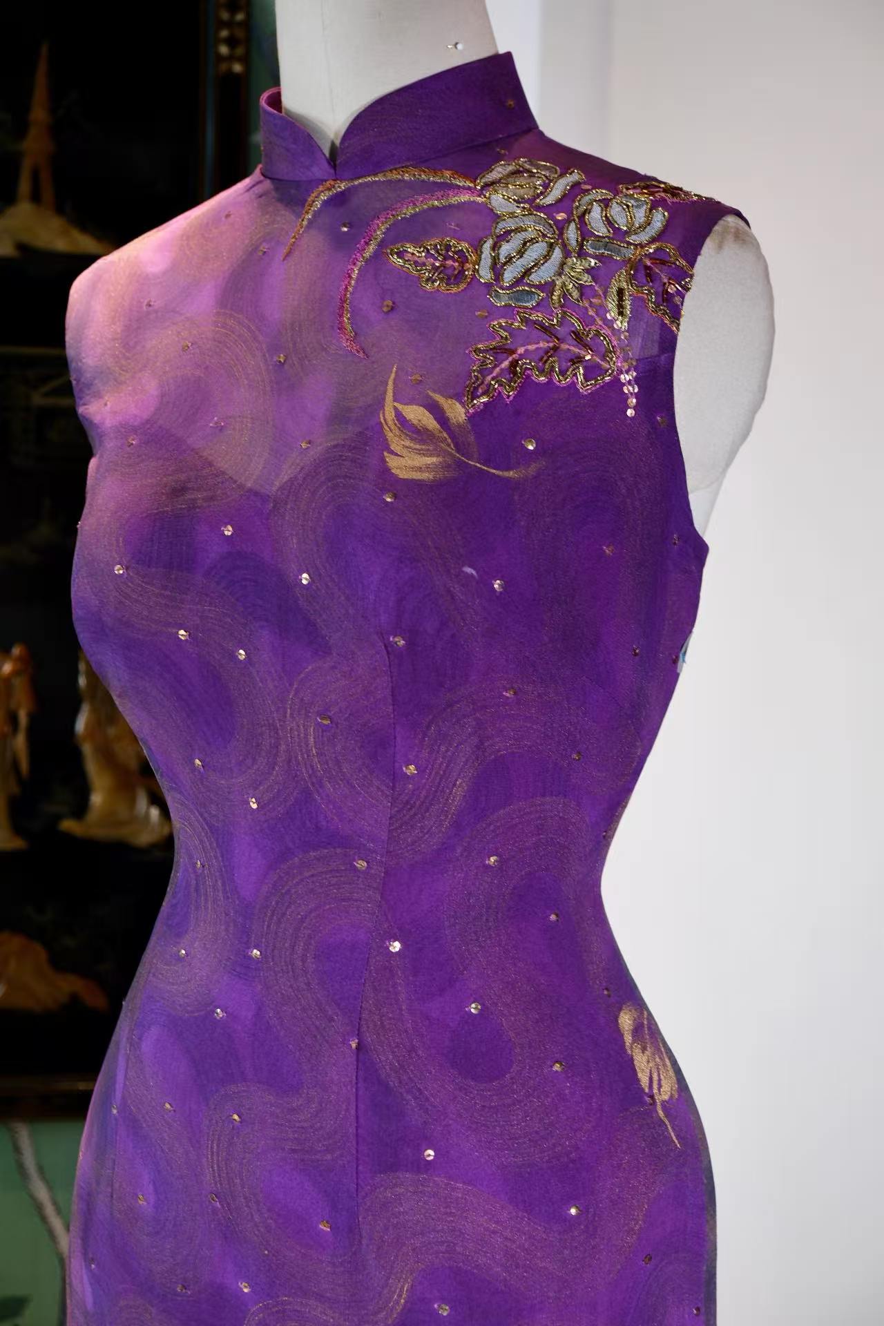 客定结缘 - 紫霞流光，绣里藏诗 | Customized Design - Purple Glow and Flowing Light: A Poem Hidden in Embroidery