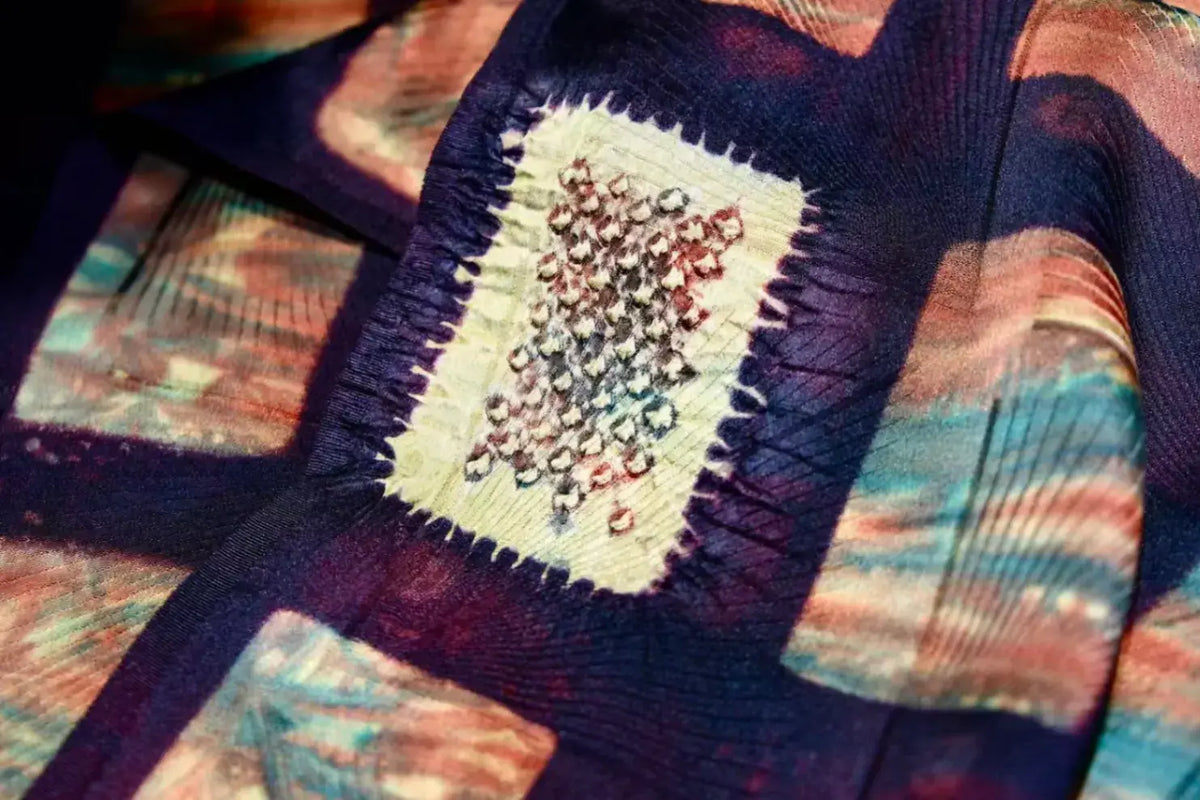 方寸流光 · 锦瑟格子真丝面料 | Mosaic Light - Window Pane Check Silk Fabric