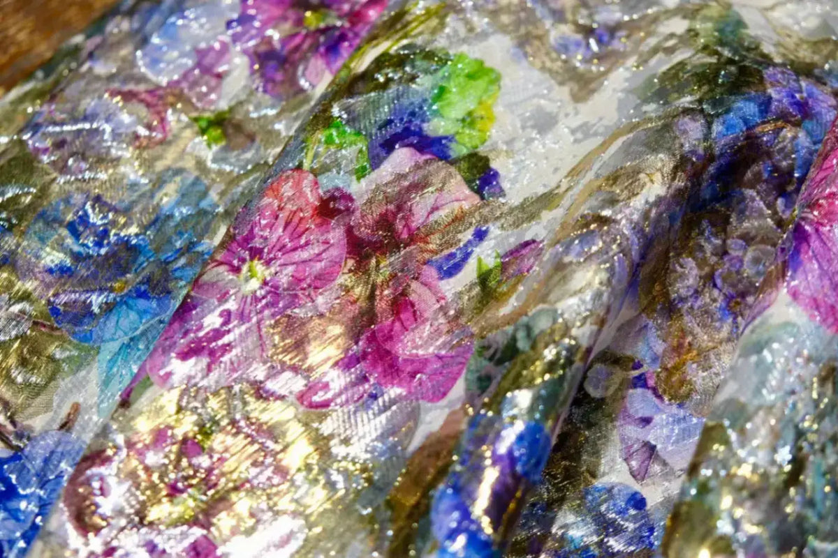 繁花似锦 · 意大利织金真丝| Blooming Splendor - Italian Lurex Jacquard Silk