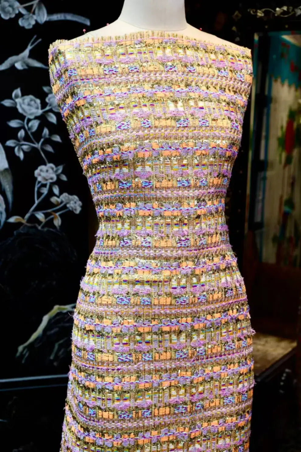 金丝霓彩 · 香奈儿MK粗花呢 | Gilded Pastel - Chanel MK Tweed Fabric