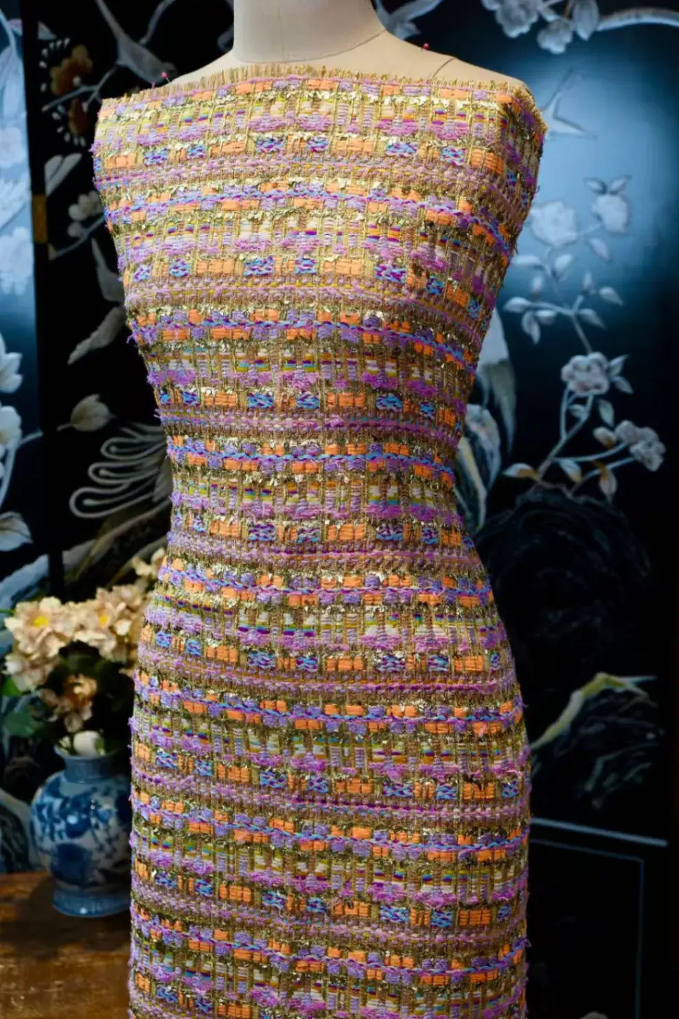 金丝霓彩 · 香奈儿MK粗花呢 | Gilded Pastel - Chanel MK Tweed Fabric