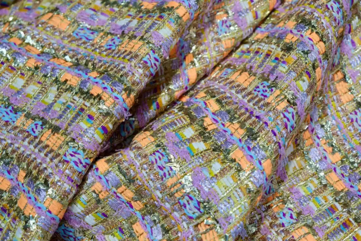 金丝霓彩 · 香奈儿MK粗花呢 | Gilded Pastel - Chanel MK Tweed Fabric
