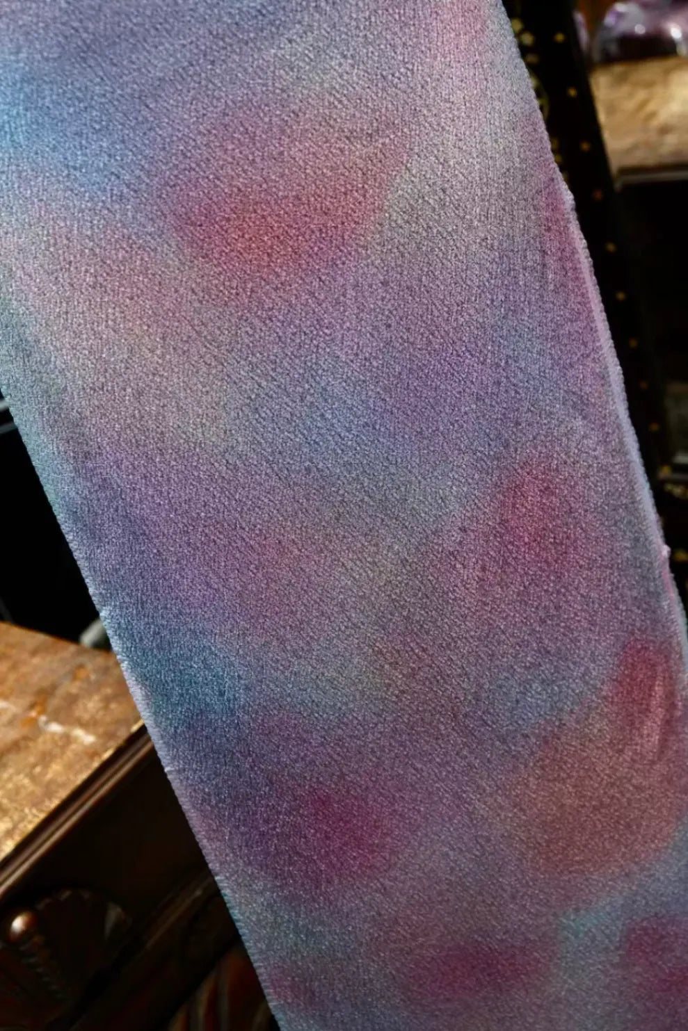 紫烟霞光 · 晕染真丝面料 | Nebula Glow - Gradient Silk Fabric