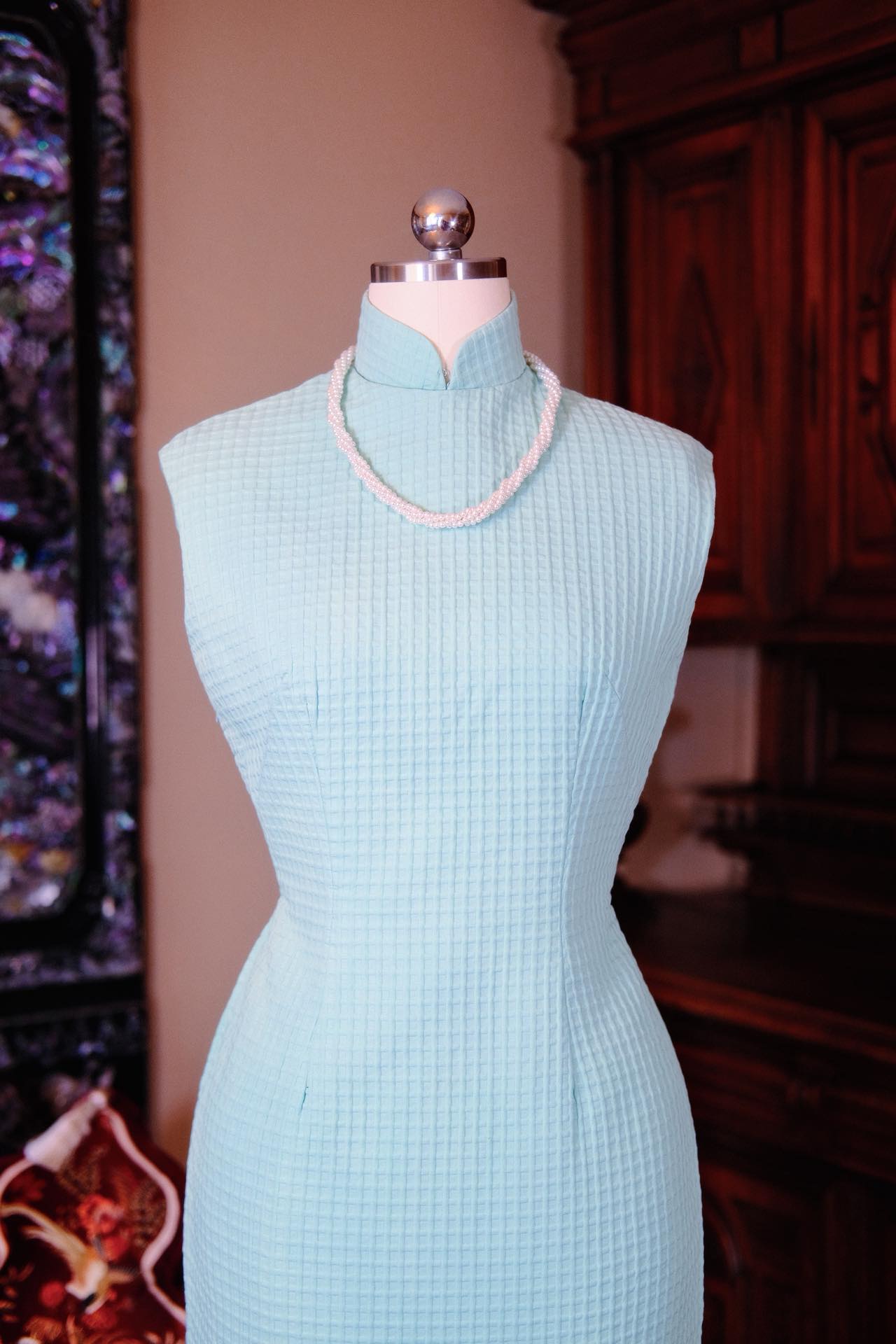60年代 - 薄荷午后：当立体格纹遇见Joffre的初夏_HY | 1960s - Mint Afternoon: When Dimensional Plaid Meets the Early Summer of Joffre_HY
