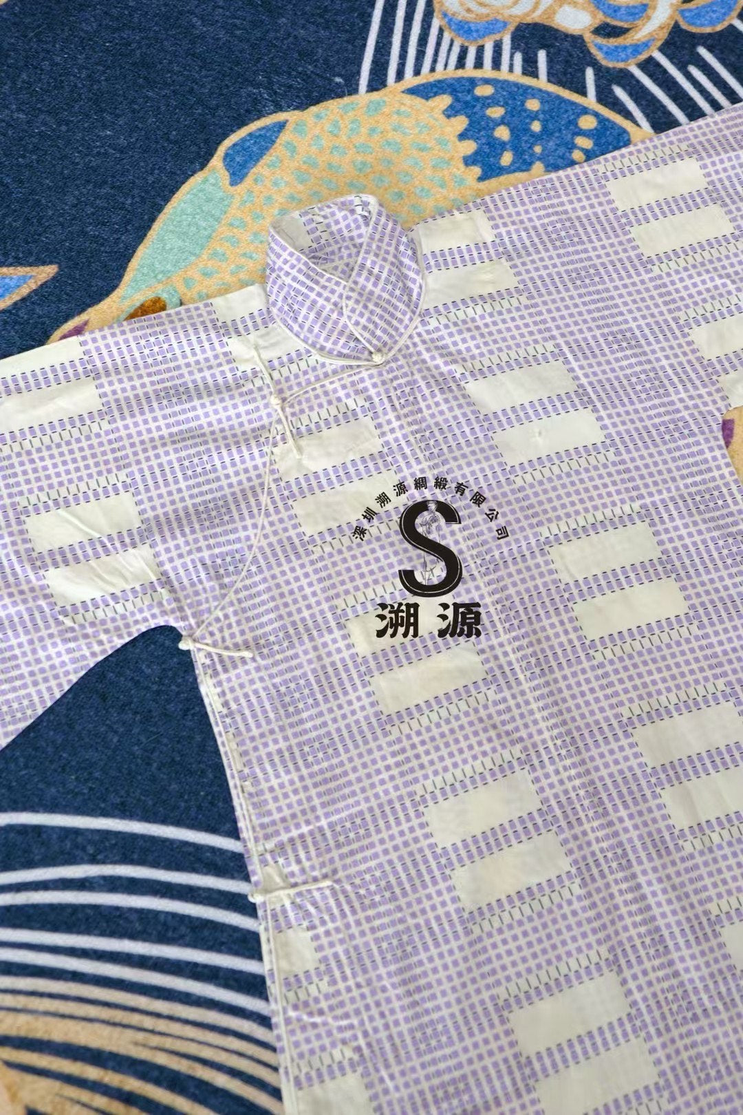 20年代 - “紫格旧梦”民国风典藏短旗袍 | 1920s - "Purple Grid Old Dream" Republican Era Style Classic Short Cheongsam
