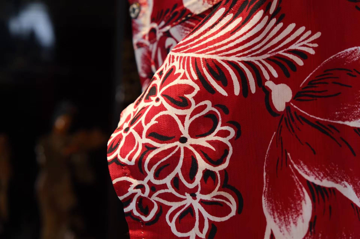 40年代 - 民国四十年代洋红泼墨牡丹纹古董旗袍 | 1940s - 1940s Carmine "Splashed-Ink" Peony Antique Qipao