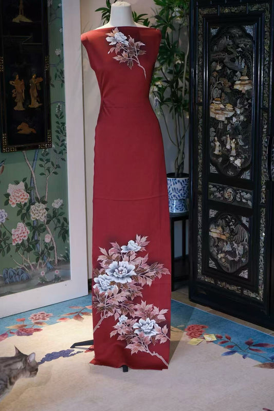 布料名 - 盛世丹心 / Fabric Name - Imperial Peony Grandeur