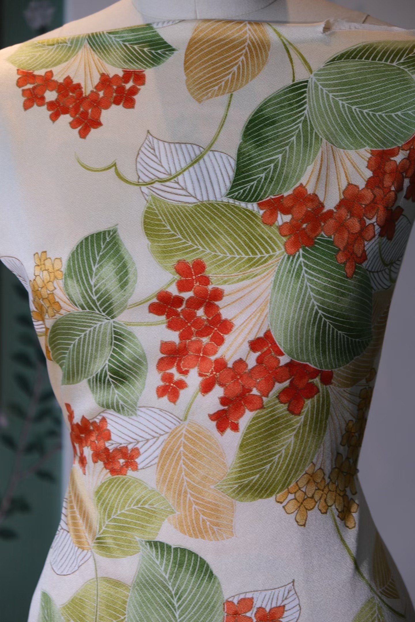 布料名 - 和风·绣球初雨 / Fabric Name - Rain-Kissed Hydrangea