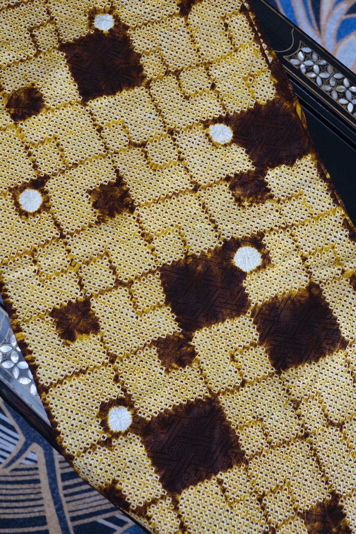 布料名 - 清明古韵 · 摩登月影 · 天外流光 / Fabric Name - Emerald Scroll · Shanghai Moonlight Shibori · Ethereal Aura