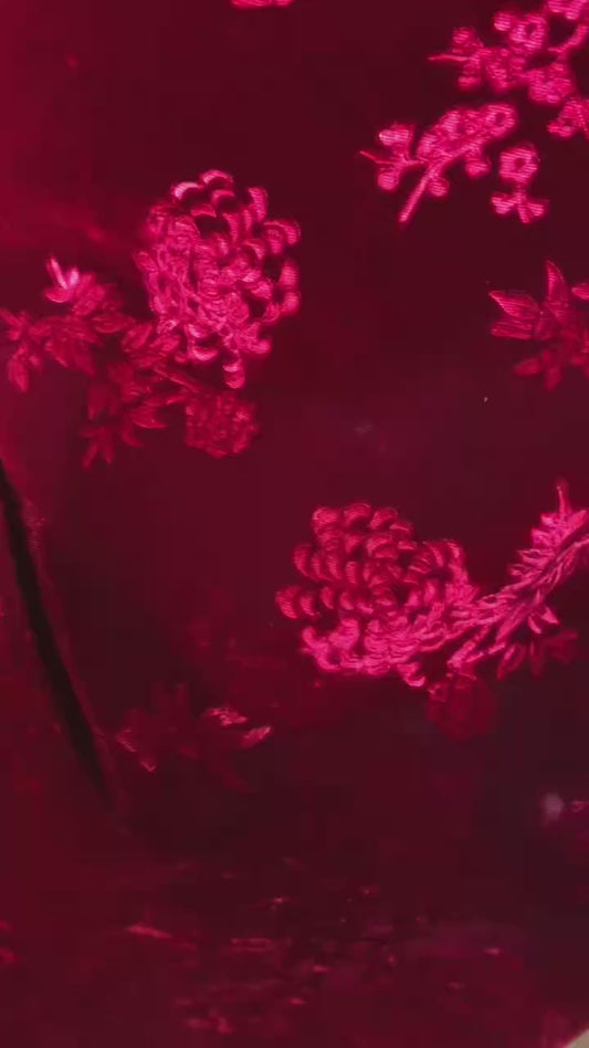 60年代 - 六十年代台湾产压花丝绒古董旗袍：时光雕琢的东方美学 | 1960s - 1960s Taiwanese Embossed Velvet Antique Qipao: Oriental Aesthetics Sculpted by Time